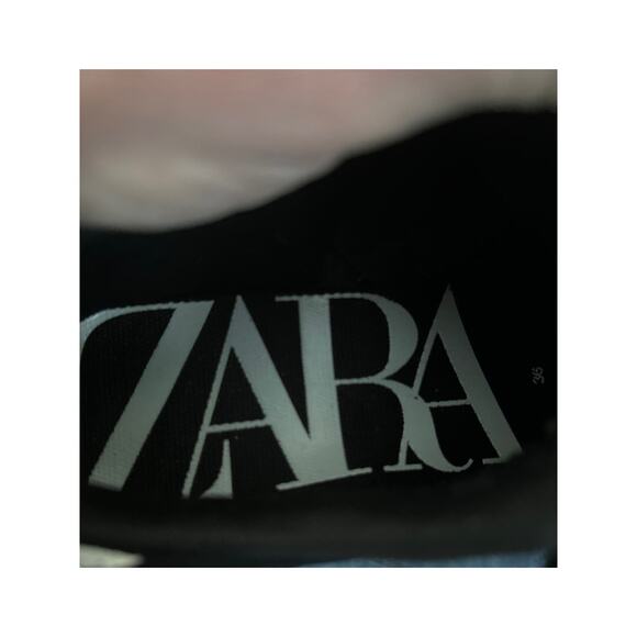 ZARA Animal snake print chunky sneakers brown black white size 6 (36) - Picture 9 of 12